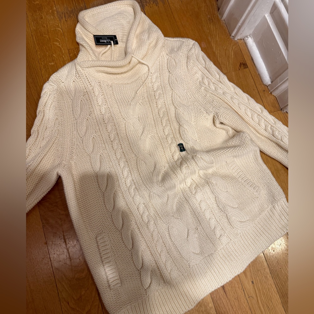 L.L. Bean Double Cable Knit Sweater - Women’s XL Petite (New with Tags)